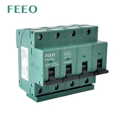 DC MCB 1P 2P 3P 4P 10KA 600V 1000V DC 125A DC Circuit Breaker